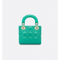 Sac Lady Dior Mini Aquamarina