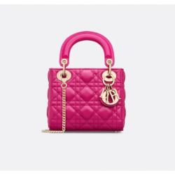 Sac Lady Dior Mini fuchsia