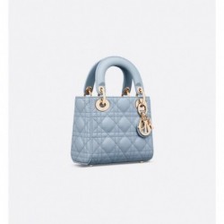 Sac Lady Dior Mini bleu pâle