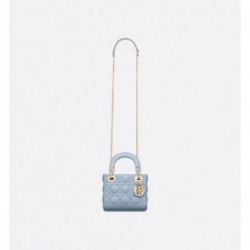 Sac Lady Dior Mini bleu pâle