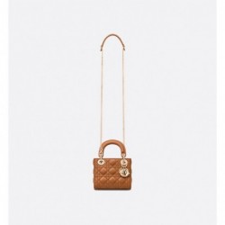 Sac Lady Dior Mini golden