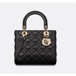 Sac Lady Dior Medium noir