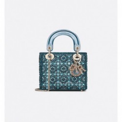 Sac Lady Dior Mini bleu céleste