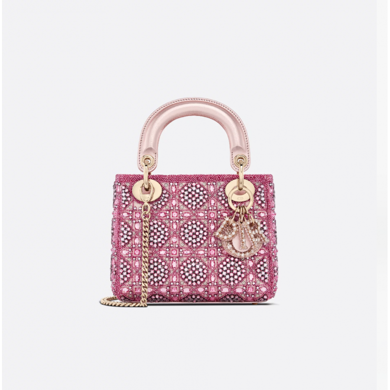 Sac Lady Dior Mini rose des vents