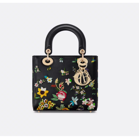 Sac Lady Dior Small fleurs multicolores