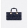 Sac Lady D-Joy Medium Cannage bleu