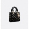 Sac Lady Dior My ABCDior Small libellules dorés noir