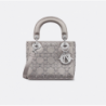 Sac Lady Dior Mini strassé gris