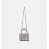 Sac Lady Dior Mini strassé gris