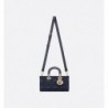 Sac Lady D-Joy Medium Cannage bleu