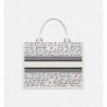 Sac Dior Book Tote Medium Dioramour blanc