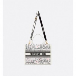 Sac Dior Book Tote Medium Dioramour blanc