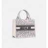 Sac Dior Book Tote Small Dioramour blanc