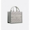 Sac Dior Book Tote Small veau gris