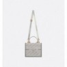 Sac Dior Book Tote Small veau gris