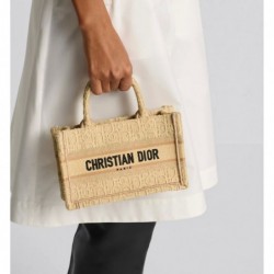 Sac Dior Book Tote Mini Oblique beige