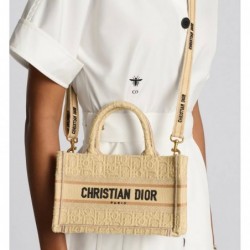 Sac Dior Book Tote Mini Oblique beige