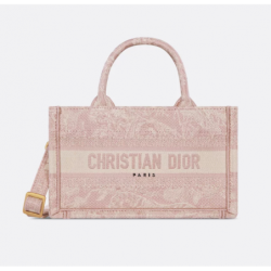 Sac Dior Book Tote Mini Reverse rose