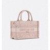 Sac Dior Book Tote Mini Reverse rose