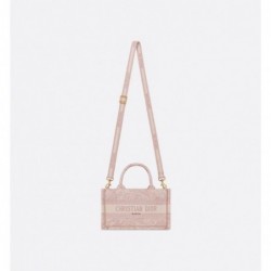 Sac Dior Book Tote Mini Reverse rose