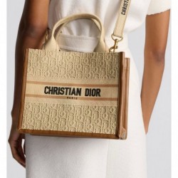 Sac Dior Book Tote Small camel