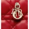 Sac Dior Book Tote Mini Macrocannage couleur rouge