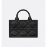 Sac Dior Book Tote Mini Macrocannage noir