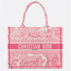 Sac Dior Book Tote Medium Dioriviera Candy Pink