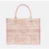 Sac Dior Book Tote Medium Dioriviera rose