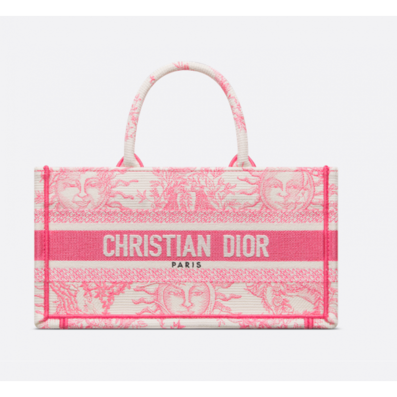 Sac Dior Book Tote East-West Dioriviera Candy Pink