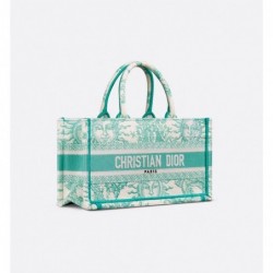 Sac Dior Book Tote East-West Dioriviera Aquamarina