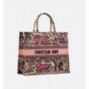 Sac Dior Book Tote Large Dioriviera Candy Pink