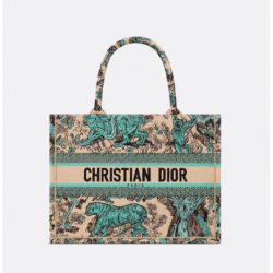 Sac Dior Book Tote Medium Dioriviera Aquamarina