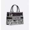 Sac Dior Book Tote Medium New York noire et blanche