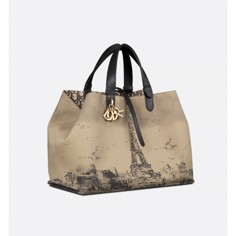 Sac Dior Toujours Large beige et noire