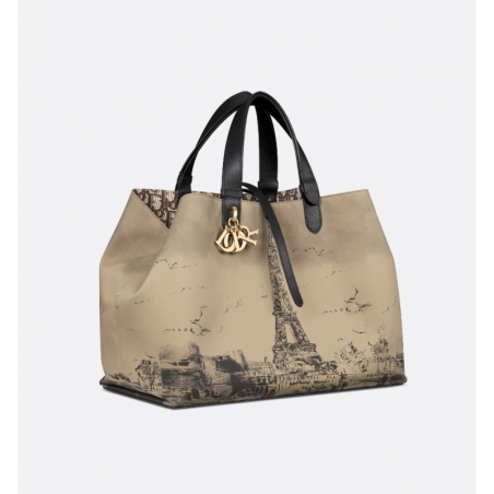 Sac Dior Toujours Large beige et noire