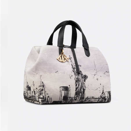 Sac Dior Toujours Large New York couleur latte et noir