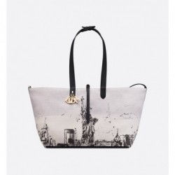 Sac Dior Toujours Large New York couleur latte et noir