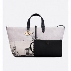 Sac Dior Toujours Large New York couleur latte et noir