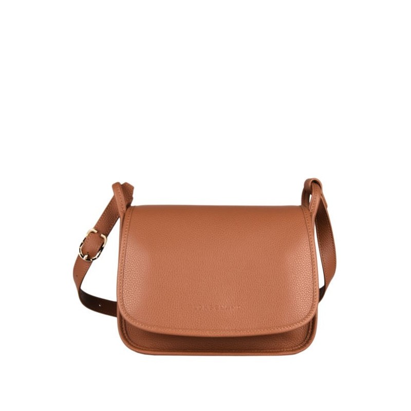 Sac bandoulière M Le Foulonné cuir LONGCHAMP Caramel