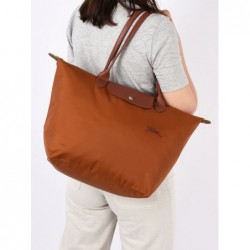 Sac porté épaule L Le Pliage Green LONGCHAMP Cognac