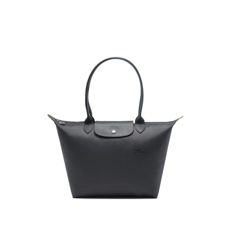 Sac porté épaule L Le Pliage Green LONGCHAMP Graphite