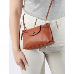 Sac bandoulière Le Pliage Xtra cuir LONGCHAMP Cognac