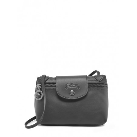 Sac bandoulière Le Pliage Xtra cuir LONGCHAMP Noir