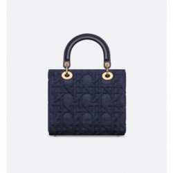 Sac Lady Dior Medium bleu