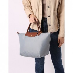 Sac porté main M Le Pliage LONGCHAMP Acier