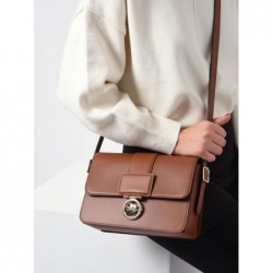 Sac bandoulière Box-trot cuir LONGCHAMP Cognac