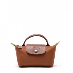 Trousse zippée Le Pliage Green LONGCHAMP Cognac