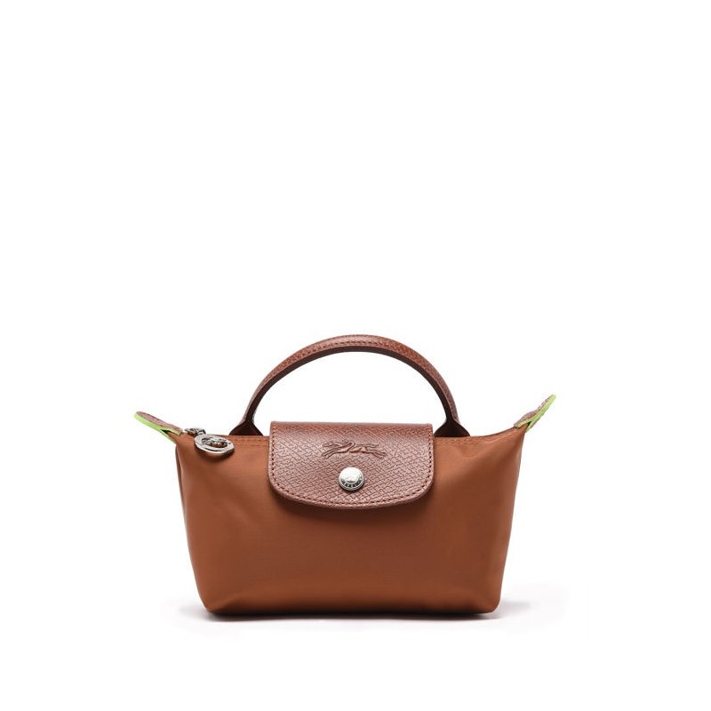 Trousse zippée Le Pliage Green LONGCHAMP Cognac