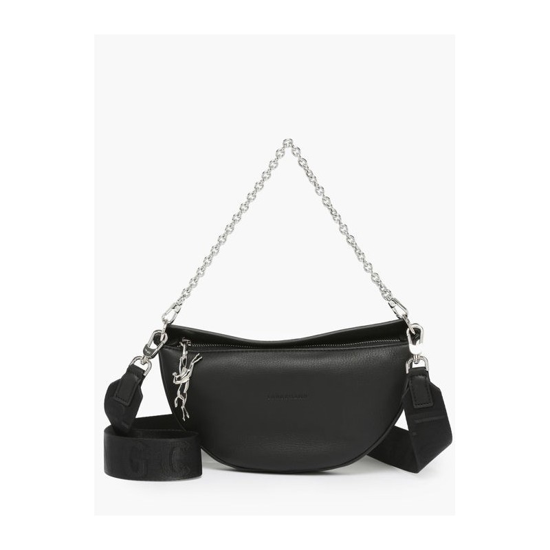 Sac bandoulière S Smile cuir LONGCHAMP Noir